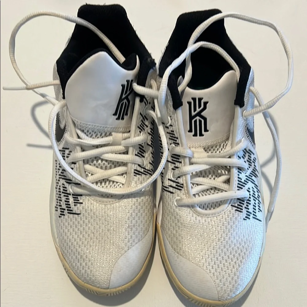Kids White and Black Nike Shoes